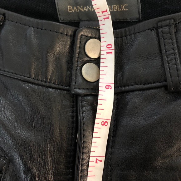 Banana Republic Genuine Leather Pants Sz 2 - Picture 8 of 8